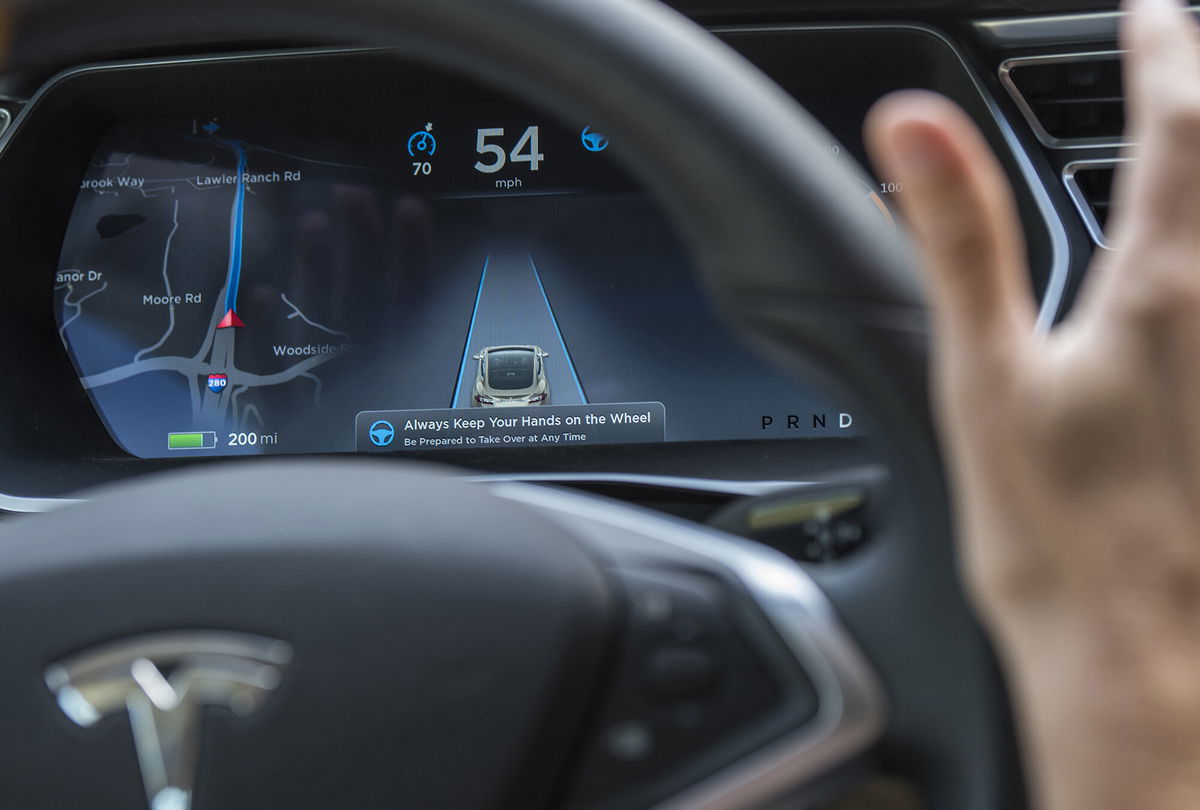 <i>David Paul Morris/Bloomberg/Getty Images</i><br/>The dashboard of a Tesla Motors Inc. Model S car