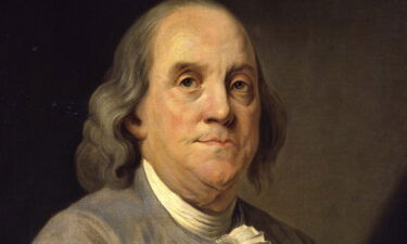 Seen here is a portrait of Benjamin Franklin by Joseph-Siffred Duplessis. "Benjamin Franklin