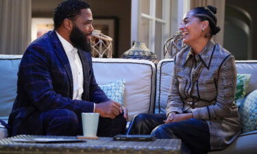 Anthony Anderson and Tracee Ellis Ross in the 'black-ish' series finale.