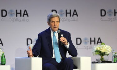 Kerry speaks at the Doha Forum in Qatar's capital in March.