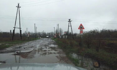 The roads leading in and around the village of Popasna are eerily quiet