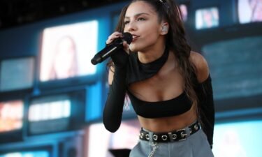 Olivia Rodrigo performs at the iHeartRadio Music Festival on September 18