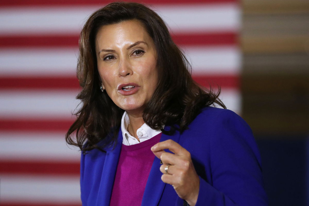 <i>Chip Somodevilla/Getty Images</i><br/>Michigan Gov. Gretchen Whitmer filed a lawsuit against several county prosecutors in her state and asked the state's Supreme Court to issue a decision on the constitutionality of abortion.