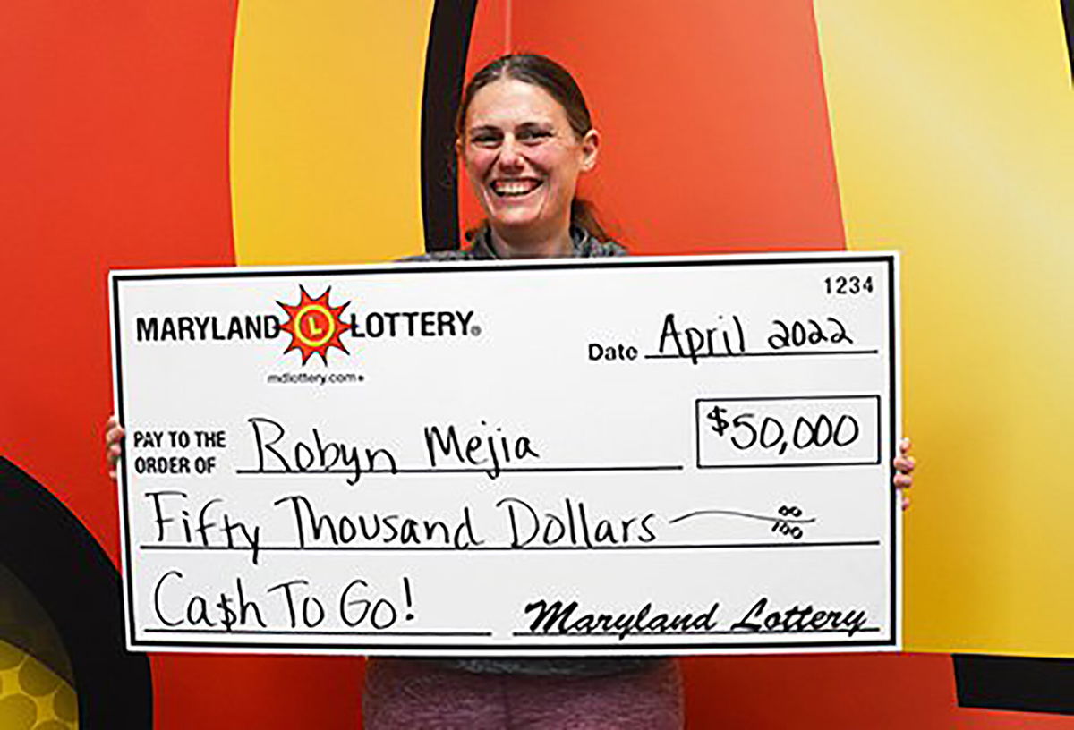 <i>Maryland Lottery</i><br/>Maryland teacher Robyn Mejia won $50