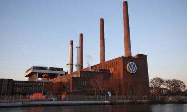 The Volkswagen AG headquarters and auto plant next to the Midland Canal in Wolfsburg