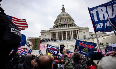 Pro-Trump supporters storm the U.S. Capitol following a rally with President Donald Trump on January 6