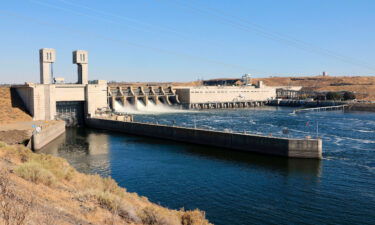 Ice Harbor Lock and Dam on the Snake River in southeastern Washington state.