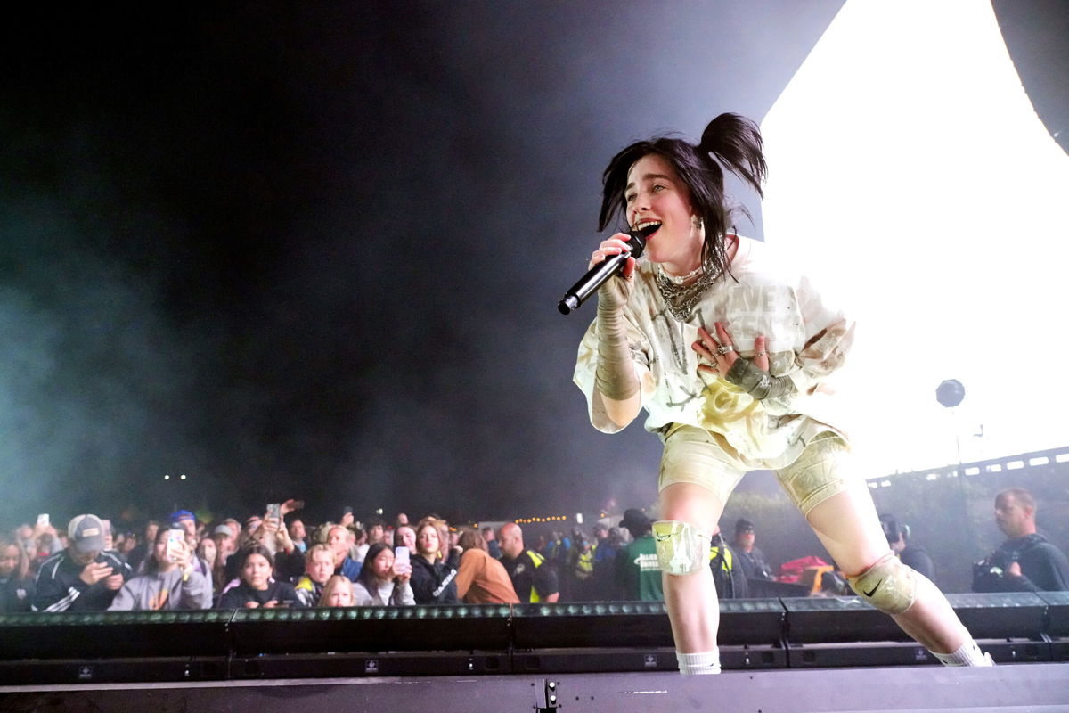 <i>Kevin Mazur/Getty Images</i><br/>Billie Eilish performs onstage at the Coachella Stage during the 2022 Coachella Valley Music And Arts Festival on April 16