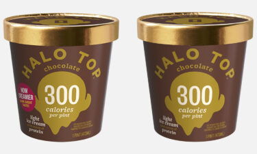 The new Halo Top recipe has a "now creamier" label.