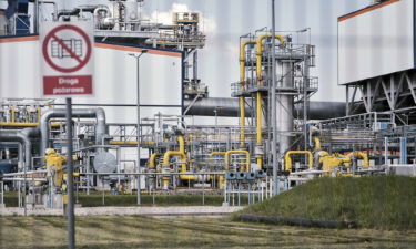 Pipework at the Wierzchowice Underground Gas Storage Facility