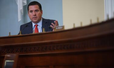 Then-Rep. Devin Nunes speaks during a House Intelligence Committee hearing on April 15
