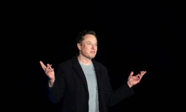 Elon Musk gestures as he speaks during a press conference at SpaceX's Starbase facility near Boca Chica Village in South Texas on February 10. Musk's lawyer