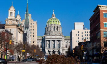 The Pennsylvania State Capitol is pictured.