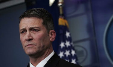 Dr. Ronny Jackson is shown here at the daily White House press briefing on January 16