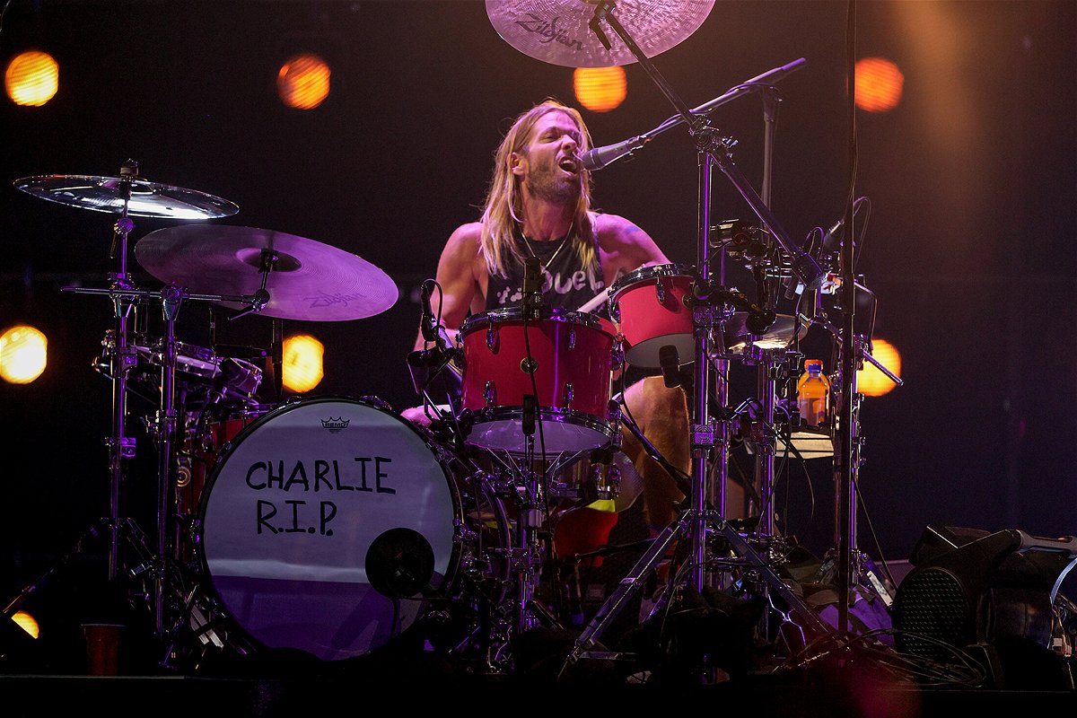 <i>Theo Wargo/Getty Images</i><br/>Taylor Hawkins was remembered in a video tribute at the Grammy Awards.