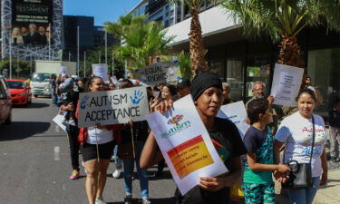 A group marches this month in Cape Town
