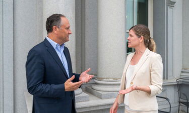 Second Gentleman Douglas Emhoff and his Chief of Staff Julie Mason meet Tuesday