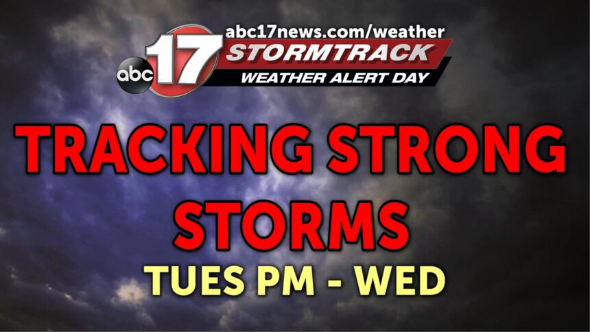 Tracking a warm and windy Tuesday before storms arrive - ABC17NEWS