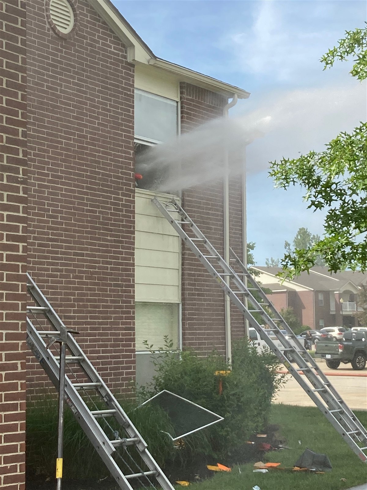 The Columbia Fire Department responded to a structure fire on Sunday afternoon with reports of animals trapped inside.