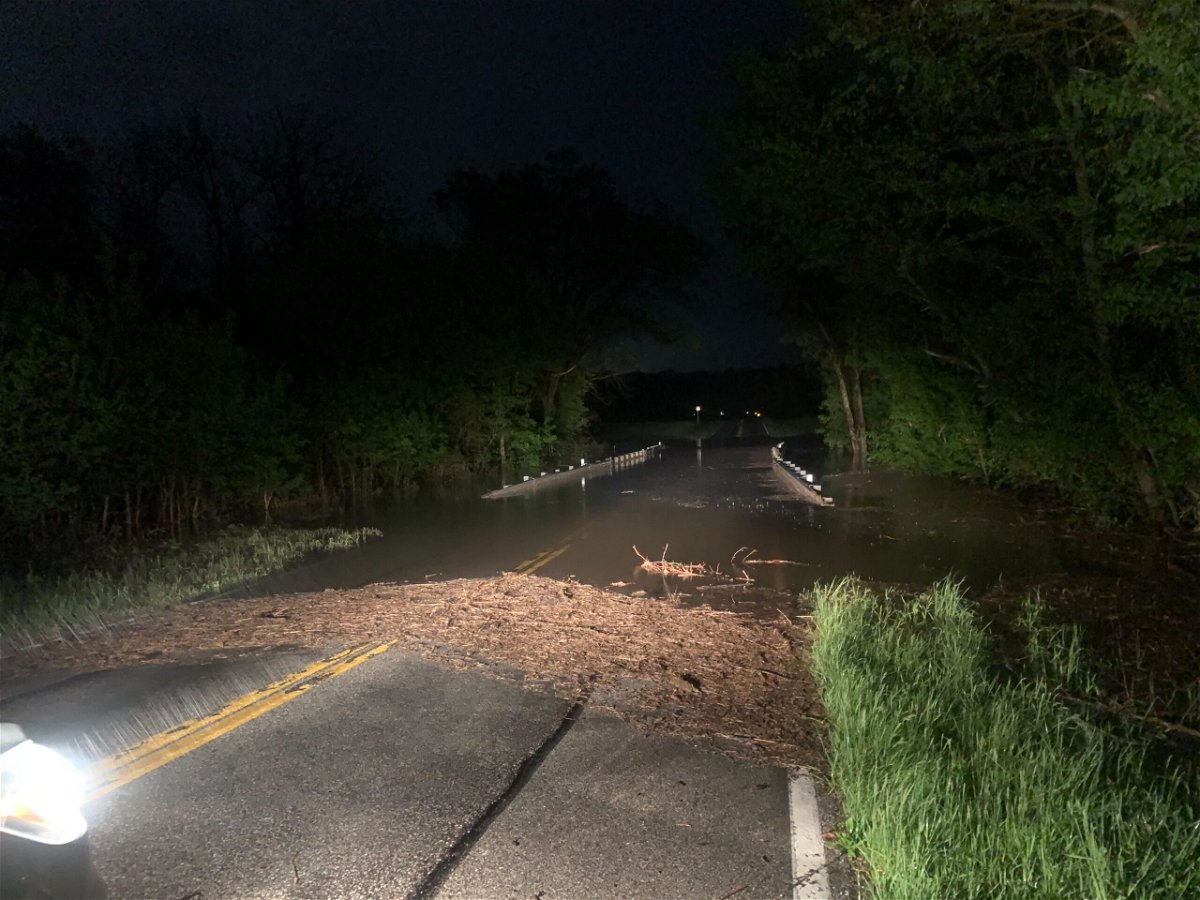 Cole County Public Works closed a dozen roads due to flooding on Thursday afternoon. Floodwaters were still over part of Zion Road on Friday, May 6, 2022. 