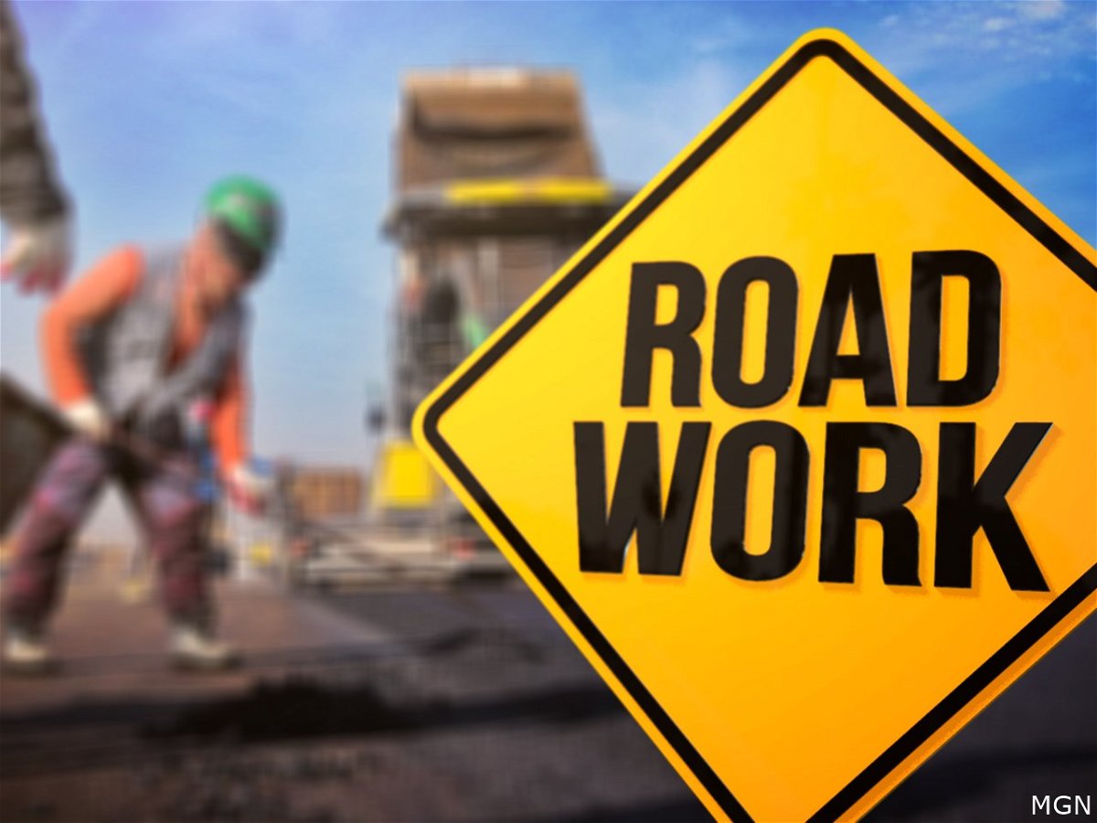 Road construction graphic