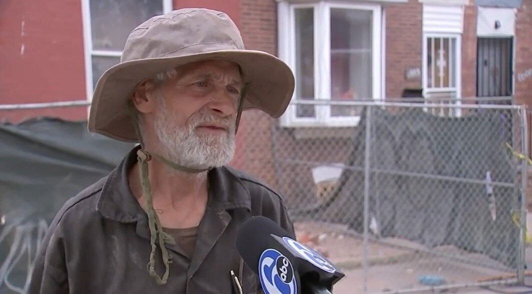 <i>WPVI</i><br/>A man and his dog survive partial house collapse in Philadelphia.