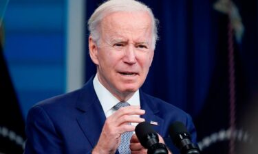 President Joe Biden responds to questions from the media in the South Court Auditorium at the White House complex in Washington on Tuesday