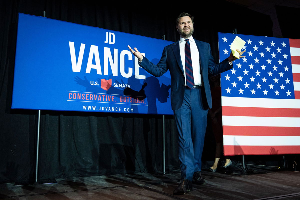 <i>Drew Angerer/Getty Images</i><br/>6 takeaways from Ohio and Indiana primaries. Republican US Senate candidate J.D. Vance is pictured after winning the primary