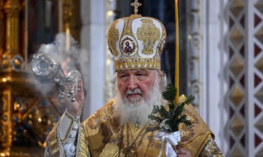 Pope Francis warns pro-war Russian patriarch Kirill not to be 'Putin's altar boy'. Kirill is seen here in Moscow on January 6.