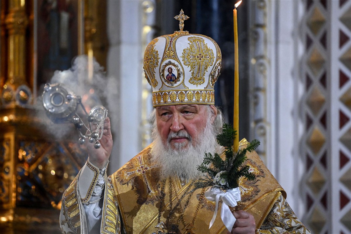 <i>Kirill Kudryavtsev/AFP/Getty Images</i><br/>Pope Francis warns pro-war Russian patriarch Kirill not to be 'Putin's altar boy'. Kirill is seen here in Moscow on January 6.