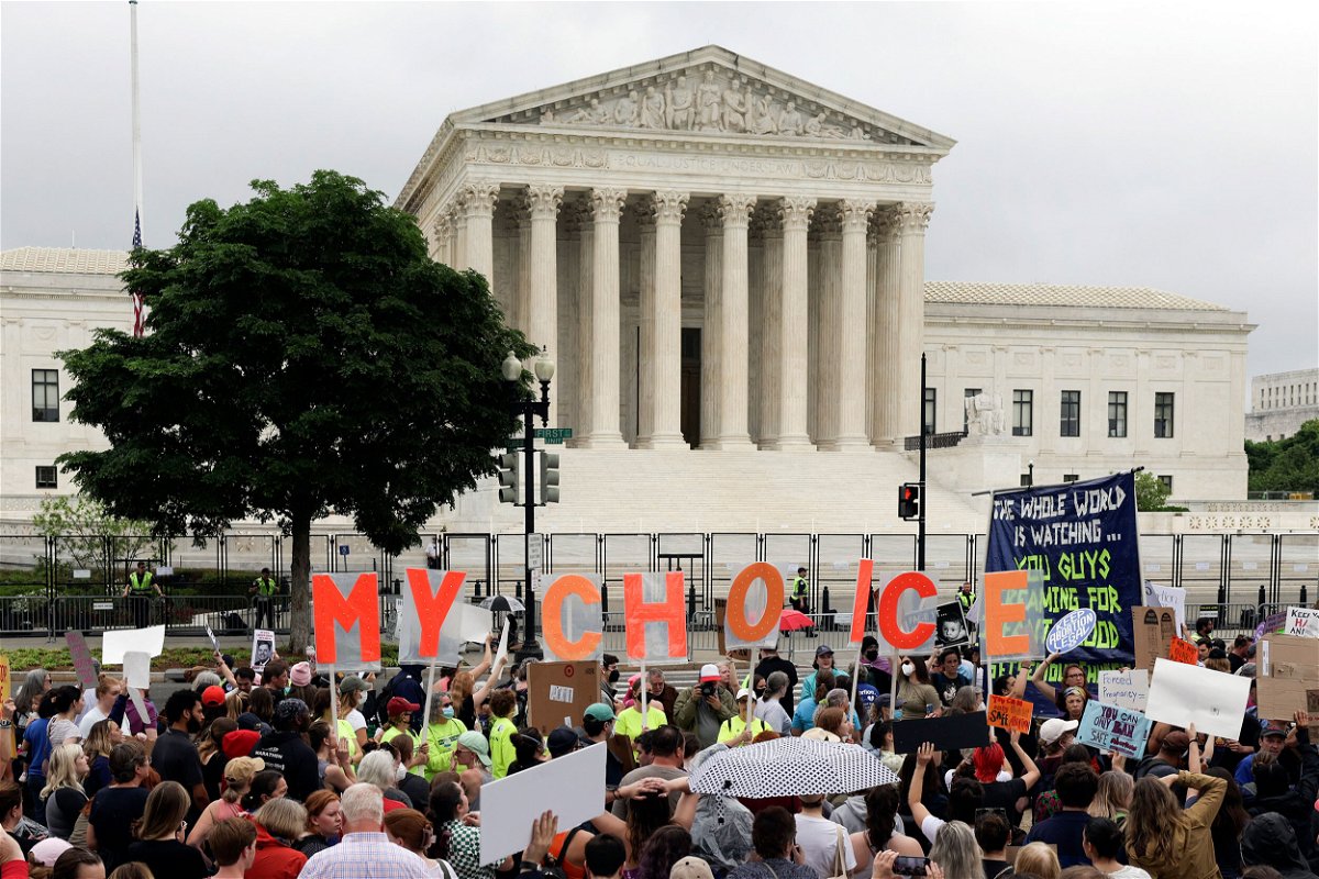 <i>Kevin Dietsch/Getty Images</i><br/>Supreme Court officials are escalating their search for the source of the leaked draft opinion that would overturn Roe v. Wade