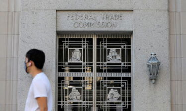 Signage is seen at the Federal Trade Commission headquarters in Washington. The Senate on May 11 confirmed President Joe Biden's pick for Federal Trade Commissioner