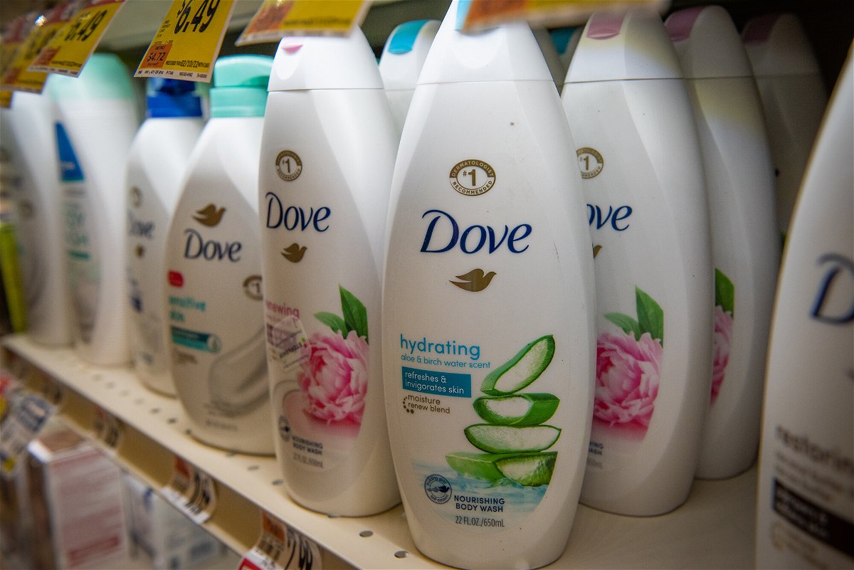 <i>Tiffany Hagler-Geard/Bloomberg/Getty Images</i><br/>Unilever brand Dove body wash pictured here in New York
