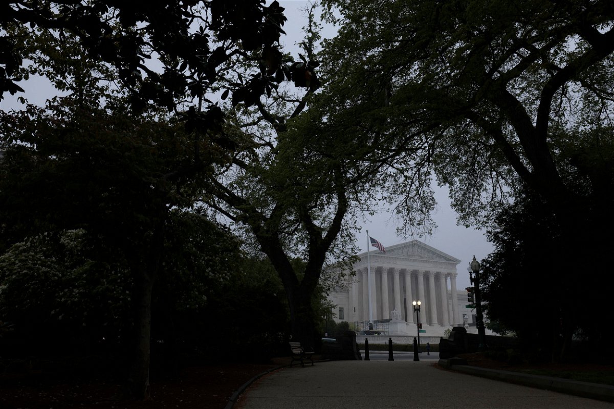 <i>Anna Moneymaker/Getty Images</i><br/>A view of the Supreme Court Building on May 3 in Washington. The Supreme Court ruled in favor of Republican Sen. Ted Cruz on April 15 in a case involving the use of campaign funds to repay personal campaign loans.