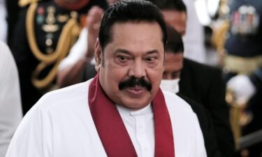 Sri Lanka's Prime Minister Mahinda Rajapaksa