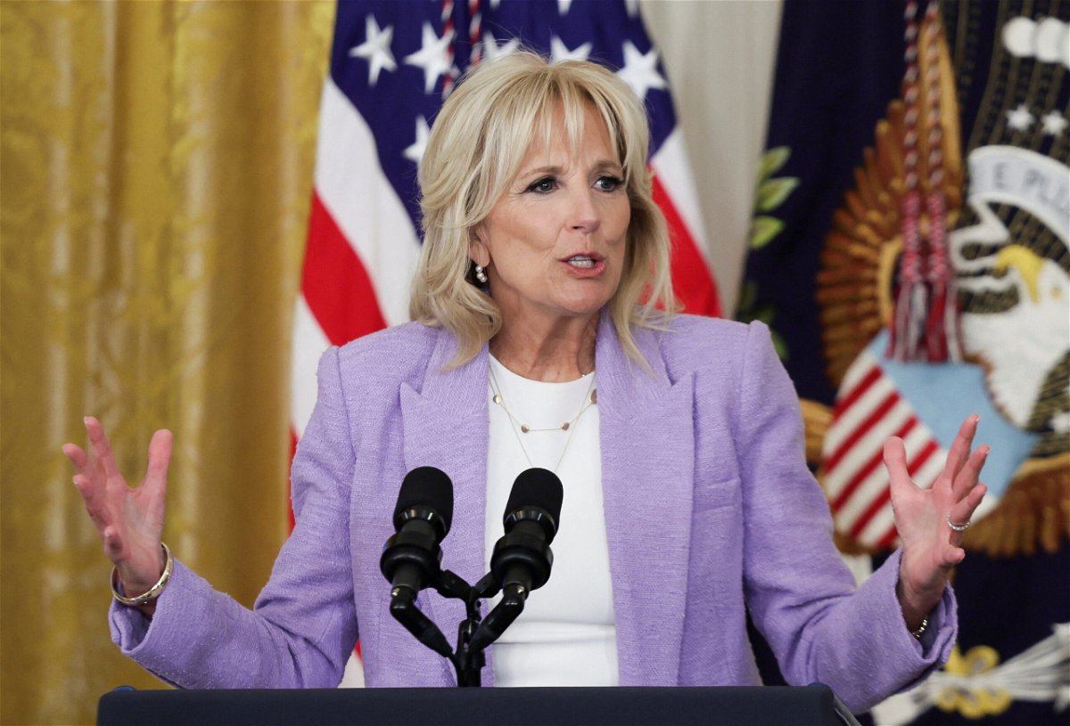 <i>EVELYN HOCKSTEIN/REUTERS</i><br/>First lady Jill Biden departed May 5 on a trip to Romania and Slovakia