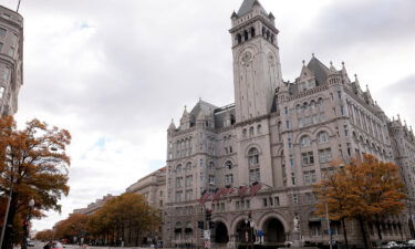 The Trump International Hotel is shown on November 15