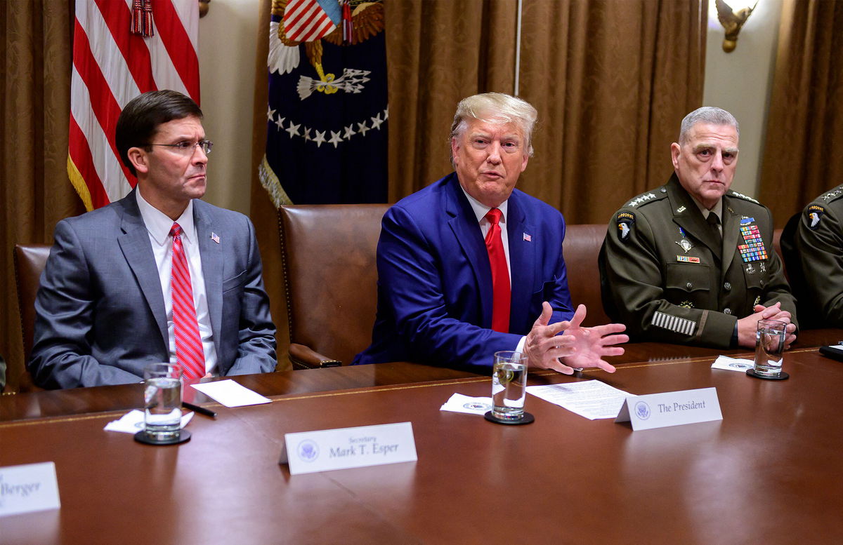 <i>Ron Sachs/CNP/Abaca Press/Reuters</i><br/>Chairman of the Joint Chiefs of Staff Gen. Mark Milley told former Defense Secretary Mark Esper he was 