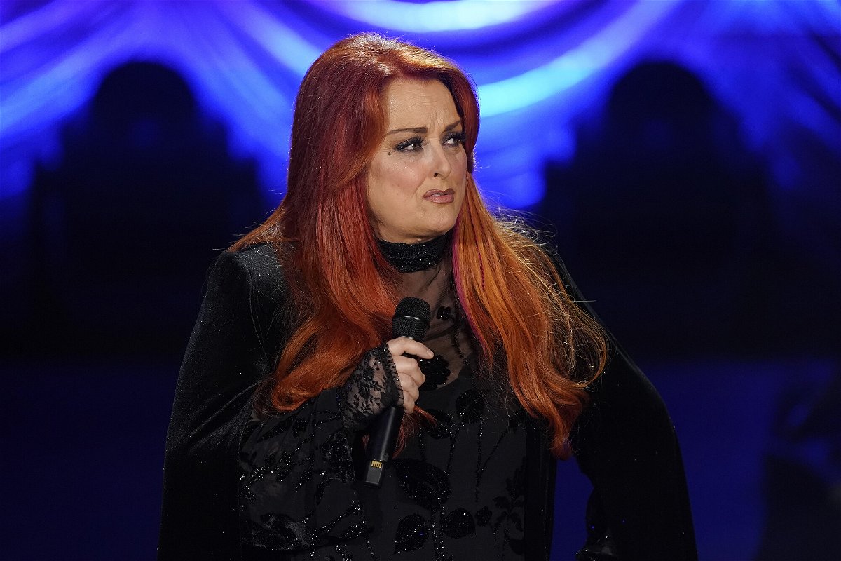 <i>Mark Humphrey/AP</i><br/>Wynonna Judd speaks during a tribute to her mother