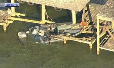 Two people have been hospitalized after a boat crash on Lake Houston
