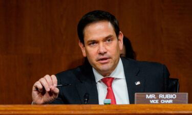 Sen. Marco Rubio questions witnesses during a Senate Intelligence Committee hearing on Capitol Hill in February 2021 in Washington