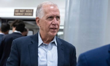 Sen. Thom Tillis (R-N.C.) walks to a vote at the U.S. Capitol June 6. The two leading GOP senators involved in gun talks on Capitol Hill signaled that it's unlikely Congress will raise the age requirement for purchasing semiautomatic firearms to 21