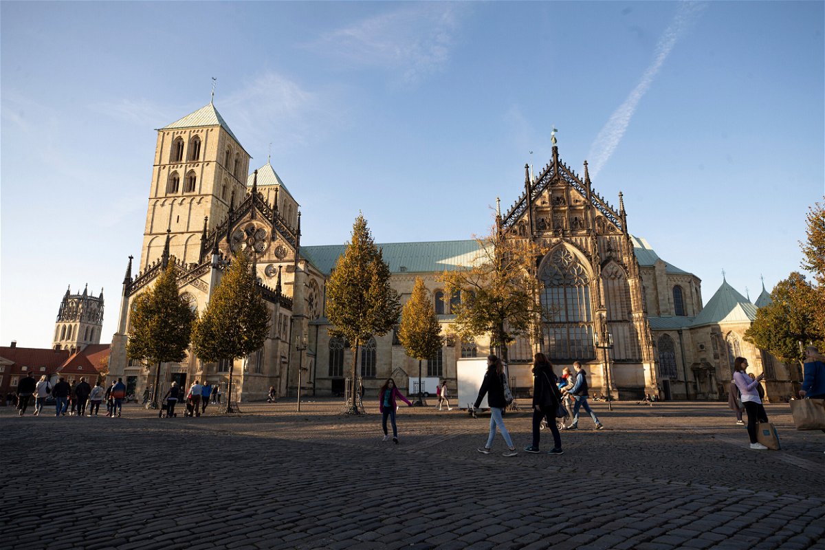 <i>Jurgen Fromme/picture-alliance/dpa/AP Images</i><br/>The cathedral in Münster is pictured. At least 610 children were documented as having been sexually abused by Catholic priests between 1945 and 2020 in the diocese of the west German city of Münster