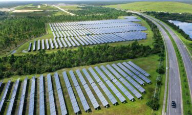 The 6 megawatt Stanton Solar Farm outside of Orlando