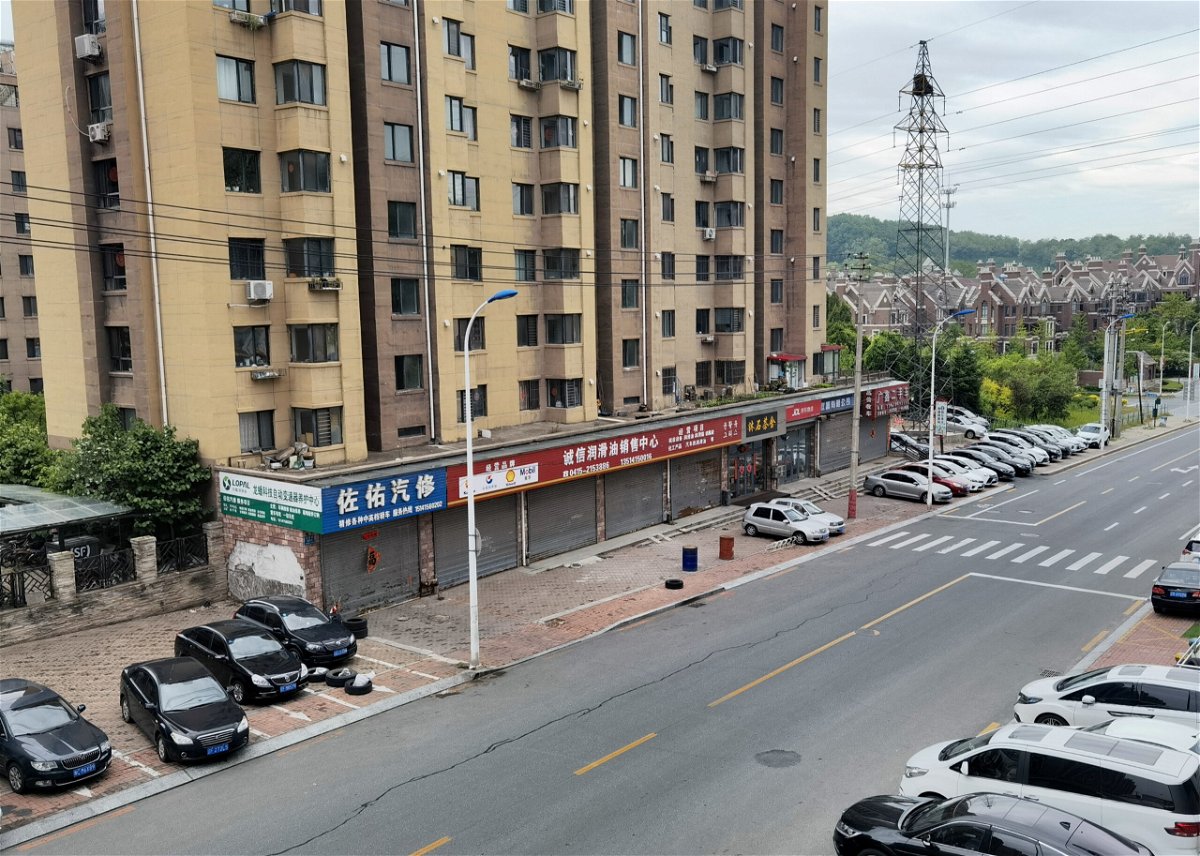 <i>VCG/Visual China Group/Getty Images</i><br/>An empty street during a Covid-19 lockdown last month in Dandong