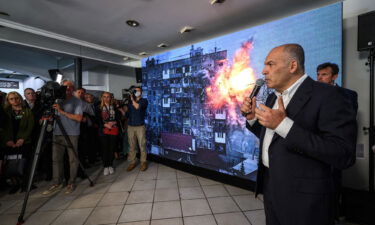 A Jeff Koons sculpture worth up to $12.5 million is set to be auctioned for Ukraine aid. Victor Pinchuk is seen at the opening ceremony of the "Russian Warcrimes House