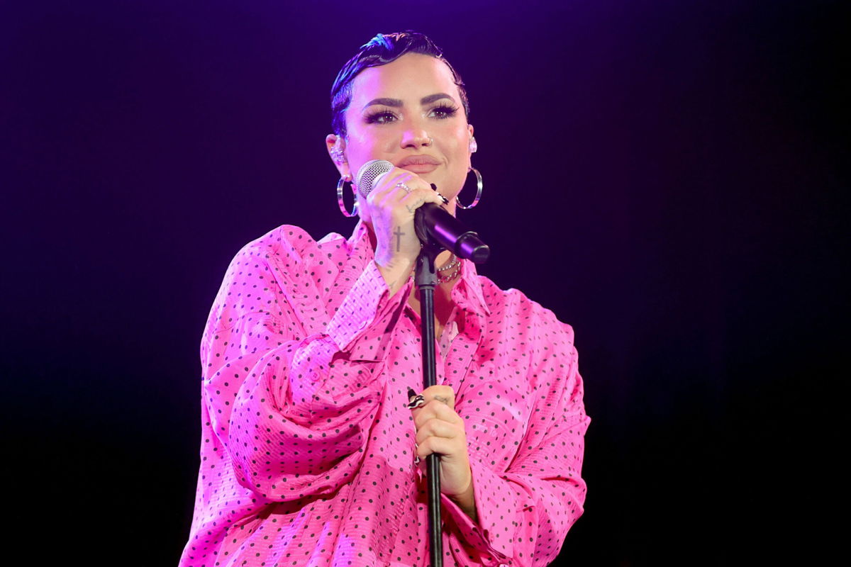 <i>Rich Fury/Getty Images</i><br/>Demi Lovato's new song titled 'Skin of My Teeth' addresses her struggle with addiction.