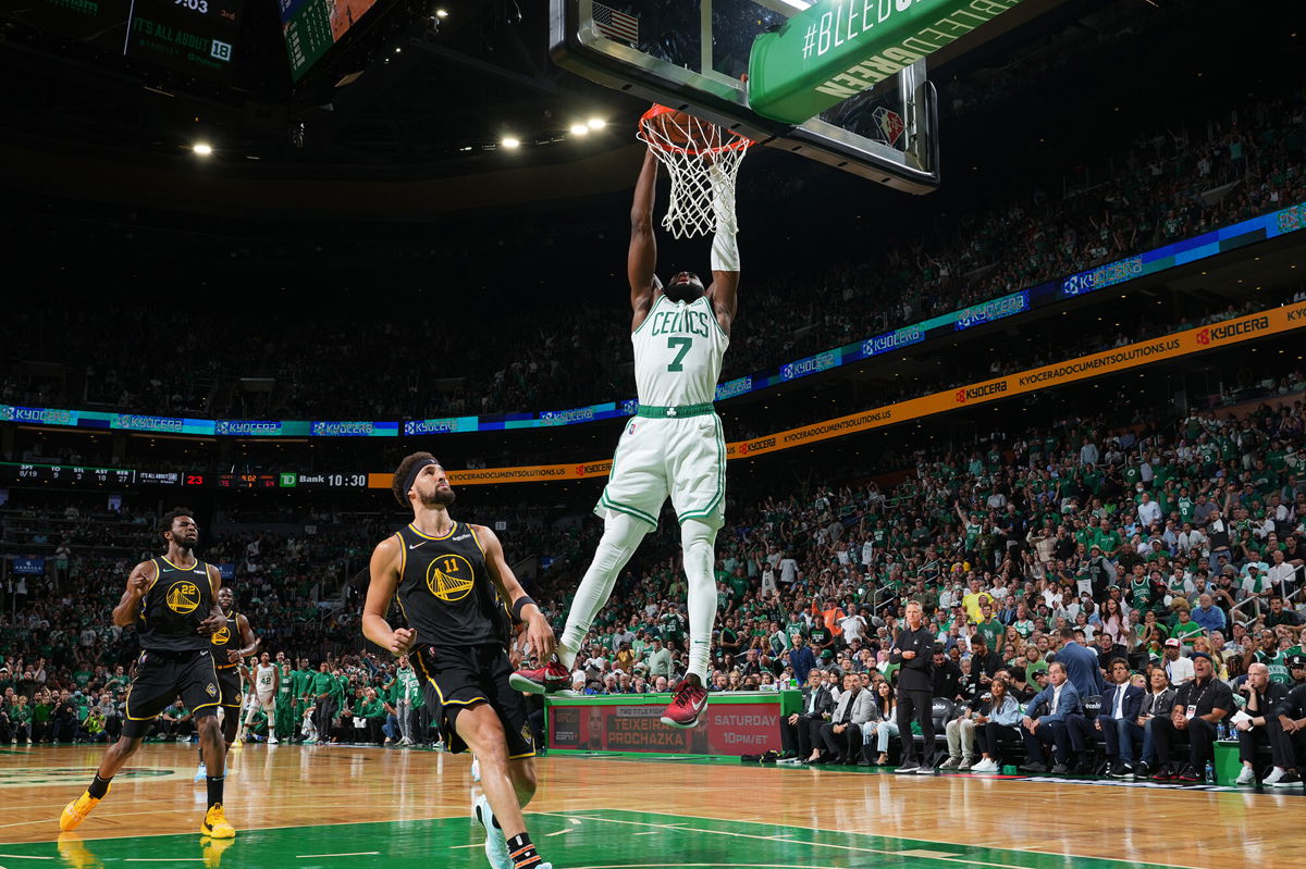 <i>Jesse D. Garrabrant/NBAE/Getty Images</i><br/>The NBA's Warriors were overpowered 116-100 by the Celtics who took a 2-1 lead in the NBA Finals best-of-seven series.