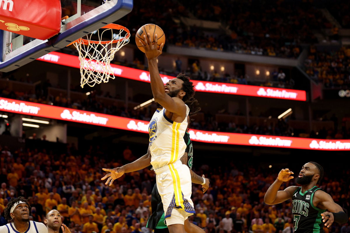 <i>Ezra Shaw/Getty Images North America/Getty Images</i><br/>Andrew Wiggins carried the Golden State Warriors with 26 points to a Game 5 win over the Boston Celtics.