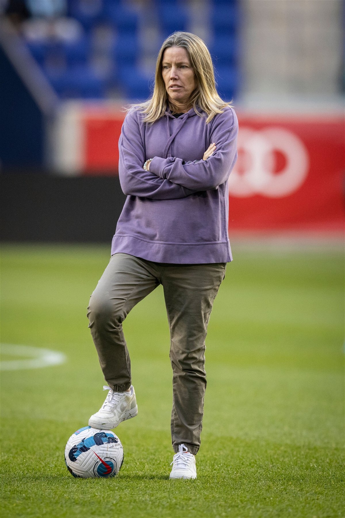 <i>Ira L. Black/Corbis/Getty Images</i><br/>Orlando Pride head coach Amanda Cromwell has been placed on administrative leave during an investigation into allegations of retaliation.